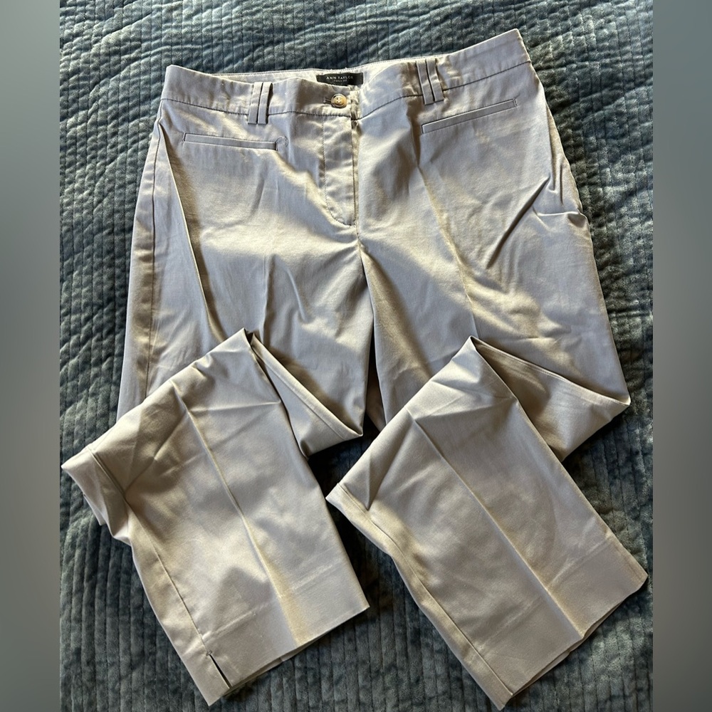 NWOT Ann Taylor Grey Curvy Fit trousers